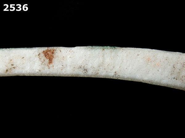 PORCELAIN, MING POLYCHROME OVERGLAZED specimen 2536 side view