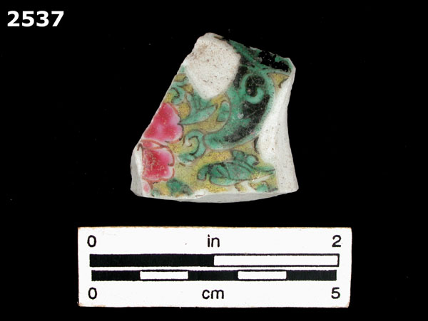 PORCELAIN, POLYCHROME CHINESE EXPORT specimen 2537 