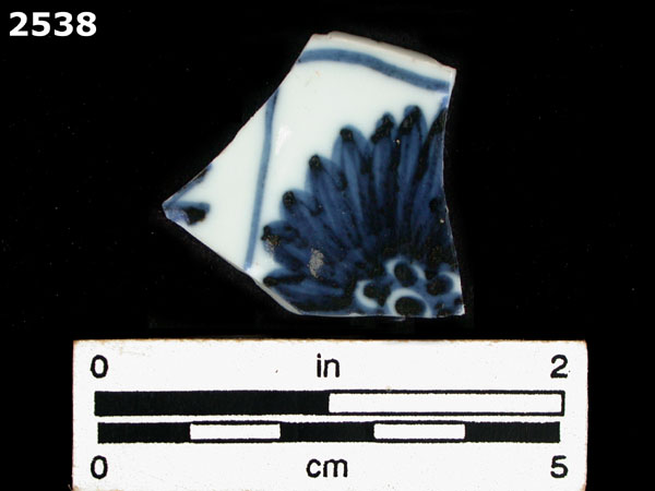 PORCELAIN, CH ING BLUE ON WHITE specimen 2538 