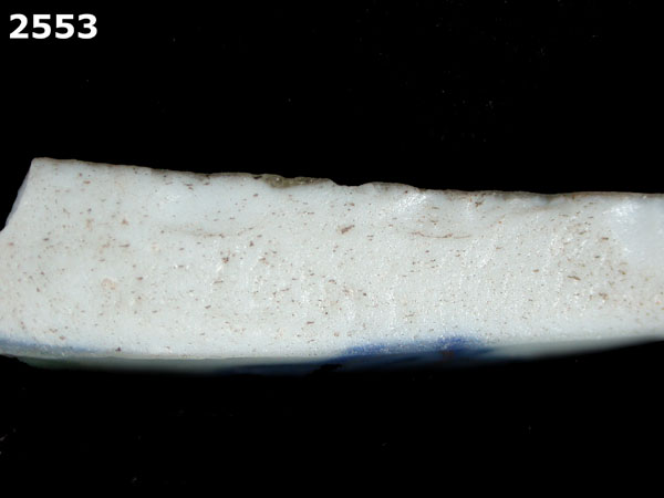 PORCELAIN, CHINESE IMARI specimen 2553 side view
