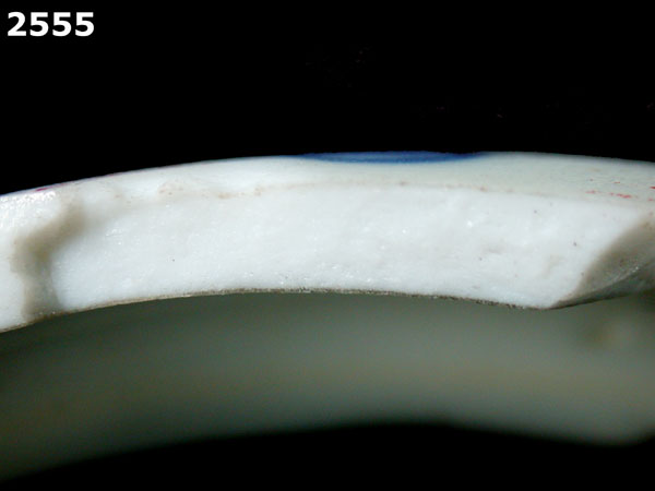 PORCELAIN, CHINESE IMARI specimen 2555 side view