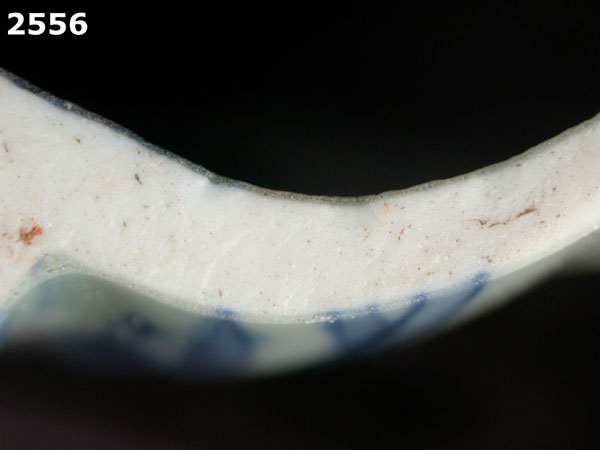 PORCELAIN, KRAAK specimen 2556 side view