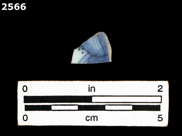 PORCELAIN, MING BLUE ON WHITE specimen 2566 