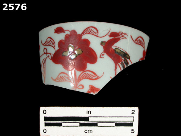 PORCELAIN, CH ING POLYCHROME OVERGLAZE front view