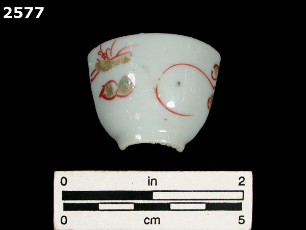 PORCELAIN, CH ING POLYCHROME OVERGLAZE specimen 2577 front view