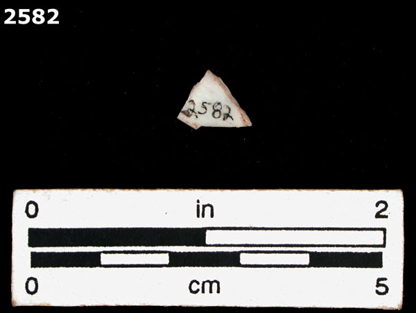PORCELAIN, UID ASIAN specimen 2582 rear view