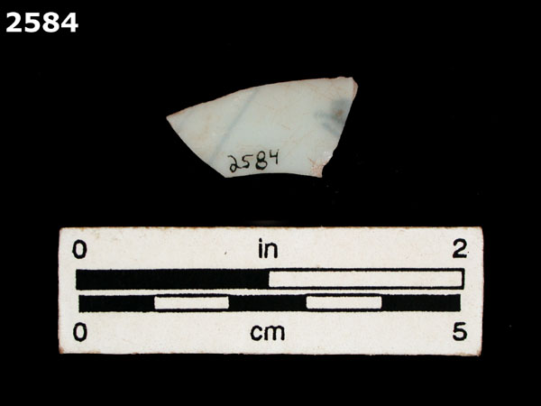 PORCELAIN, UID ASIAN specimen 2584 rear view