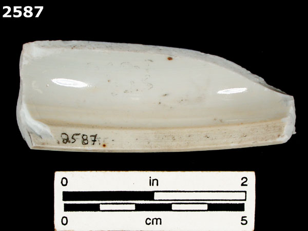PORCELAIN, CH ING BLUE ON WHITE specimen 2587 rear view