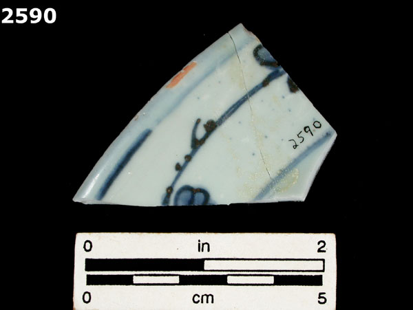 PORCELAIN, UID ASIAN specimen 2590 rear view