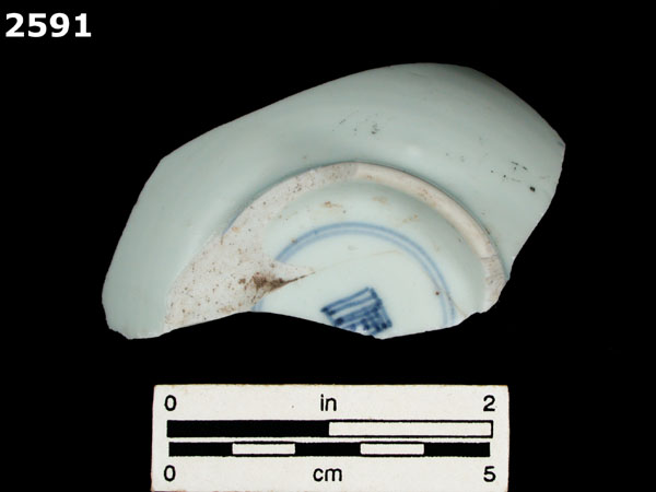 PORCELAIN, UID ASIAN specimen 2591 rear view