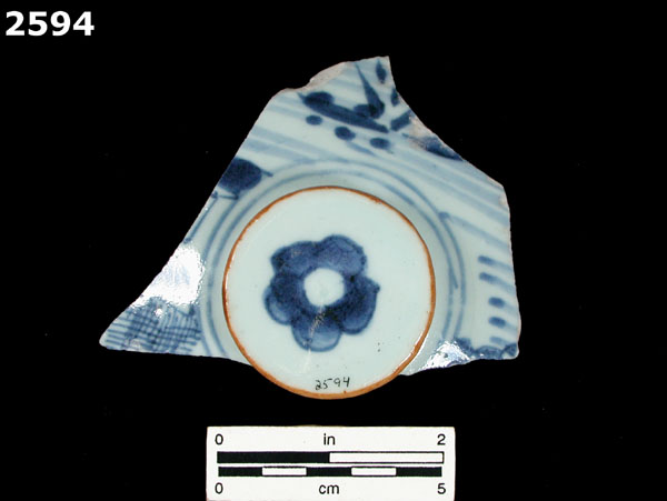 PORCELAIN, UID ASIAN specimen 2594 rear view