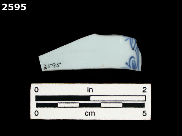 PORCELAIN, UID ASIAN specimen 2595 rear view