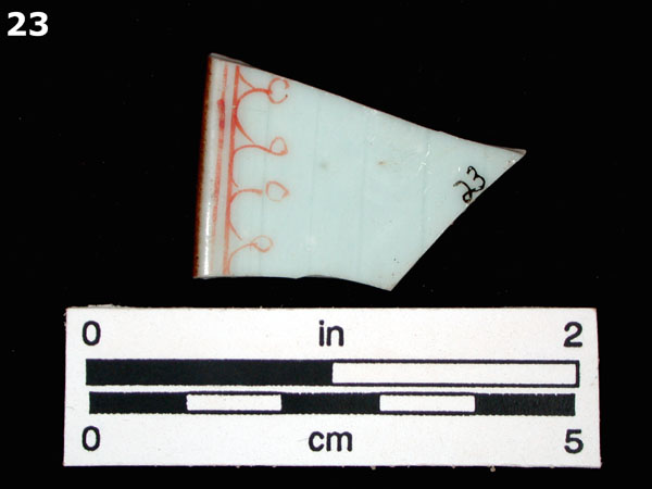 PORCELAIN, CH ING POLYCHROME OVERGLAZE specimen 23 rear view