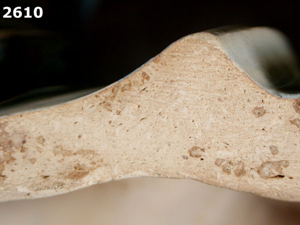 MONTELUPO BLUE ON WHITE specimen 2610 side view