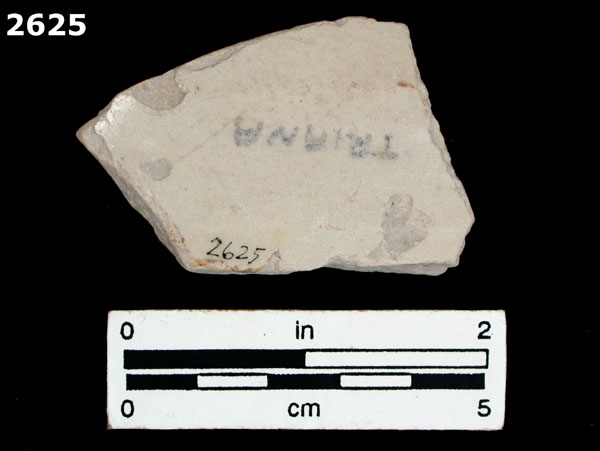 YAYAL BLUE ON WHITE specimen 2625 rear view