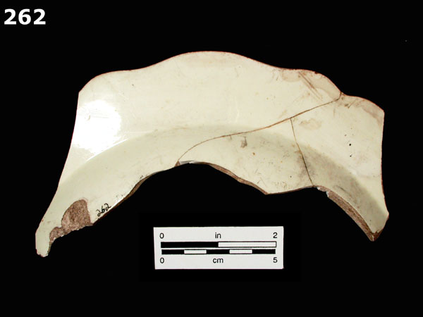 CREAMWARE, ROYAL specimen 262 rear view