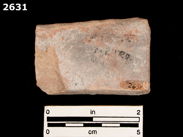 PUEBLA BLUE ON WHITE specimen 2631 rear view