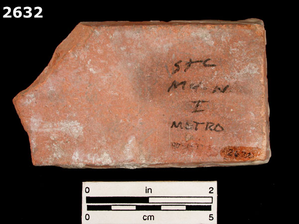 PUEBLA BLUE ON WHITE specimen 2632 rear view