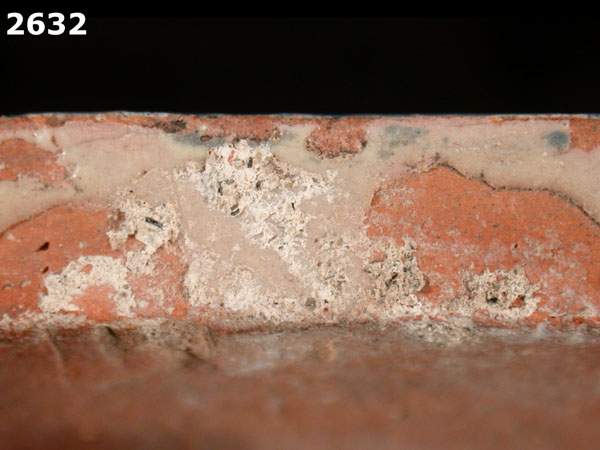 PUEBLA BLUE ON WHITE specimen 2632 side view