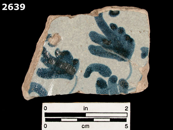 SANTO DOMINGO BLUE ON WHITE specimen 2639 front view