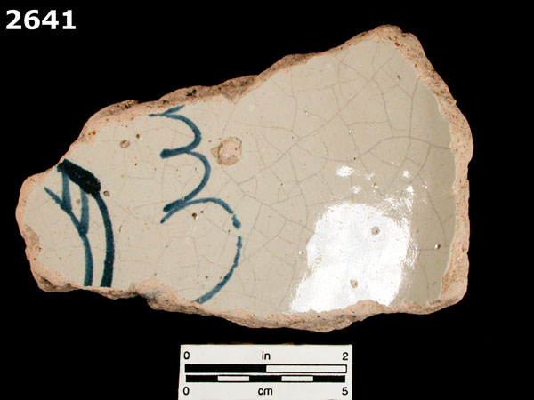 SANTO DOMINGO BLUE ON WHITE specimen 2641 front view