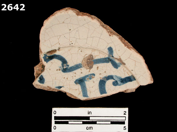 SANTO DOMINGO BLUE ON WHITE specimen 2642 front view