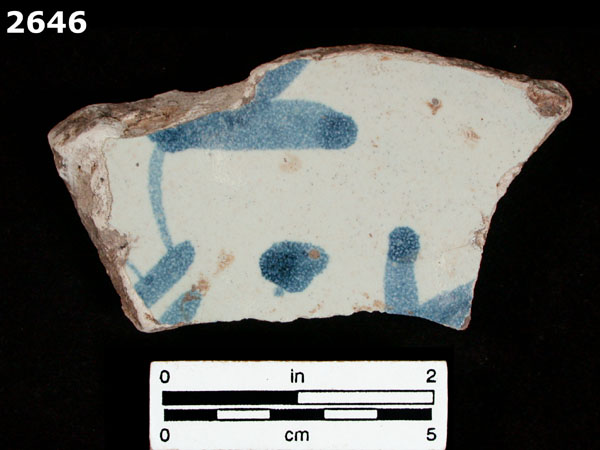 SANTO DOMINGO BLUE ON WHITE specimen 2646 front view