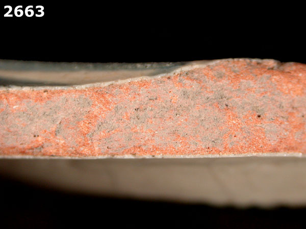 SAN LUIS BLUE ON WHITE specimen 2663 side view