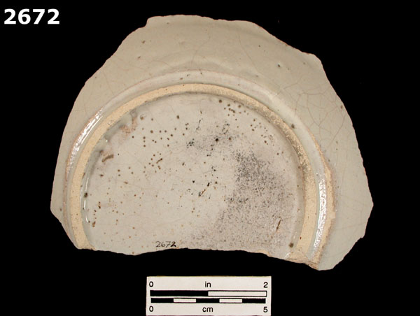 PUEBLA POLYCHROME specimen 2672 rear view