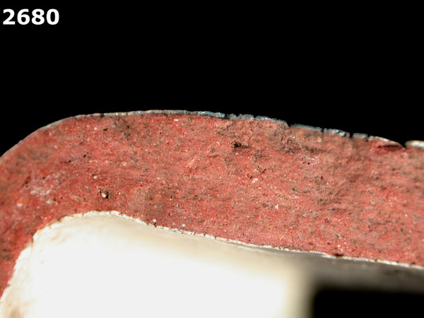 PANAMA BLUE ON WHITE specimen 2680 side view