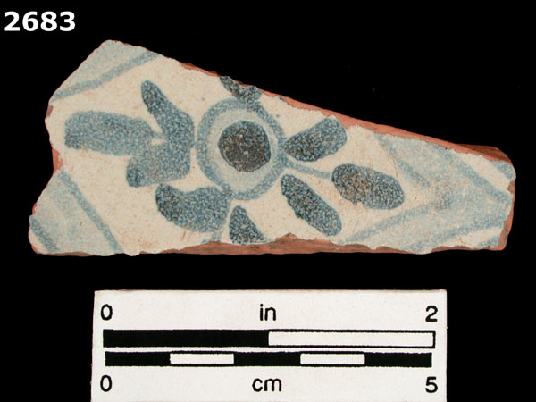 PANAMA BLUE ON WHITE specimen 2683 