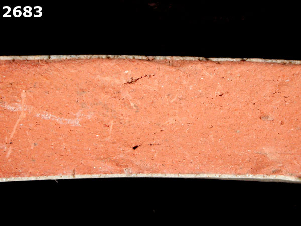 PANAMA BLUE ON WHITE specimen 2683 side view