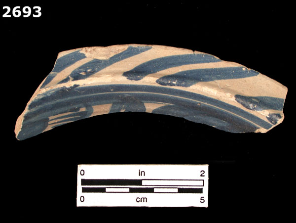 BLUE-GREEN BACIN specimen 2693 front view