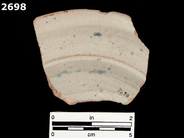 SAN LUIS BLUE ON WHITE specimen 2698 rear view