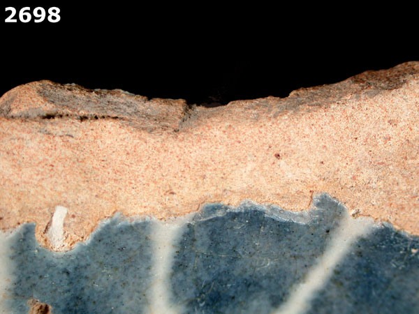 SAN LUIS BLUE ON WHITE specimen 2698 side view