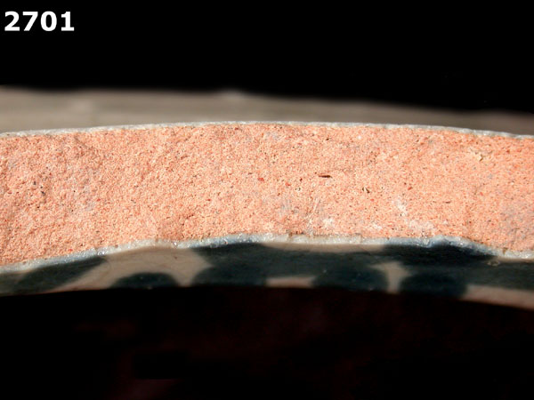 SAN LUIS BLUE ON WHITE specimen 2701 side view