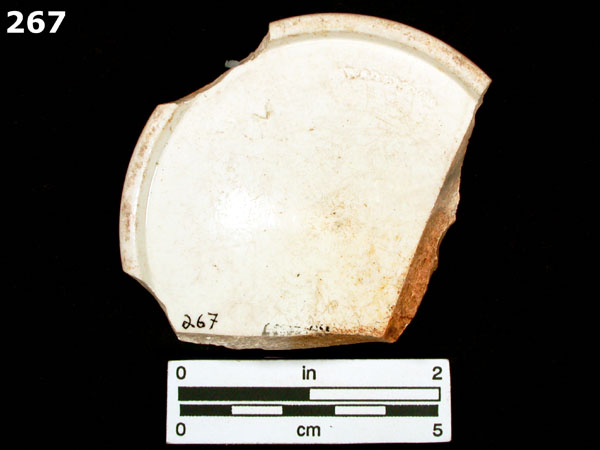 CREAMWARE, PLAIN specimen 267 rear view