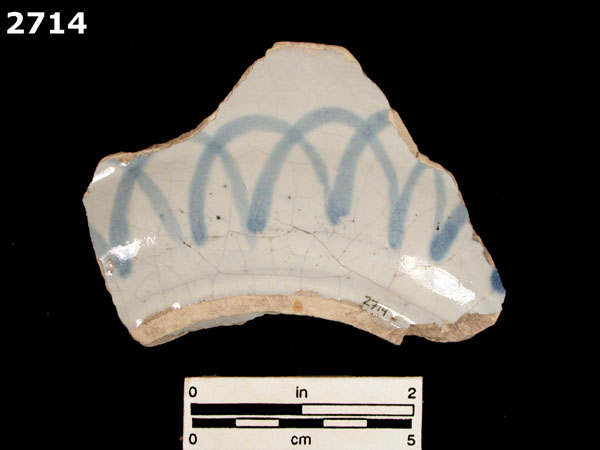 SAN AGUSTIN BLUE ON WHITE specimen 2714 rear view