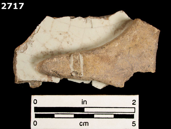 UNIDENTIFIED WHITE MAJOLICA, PUEBLA TRADITION specimen 2717 