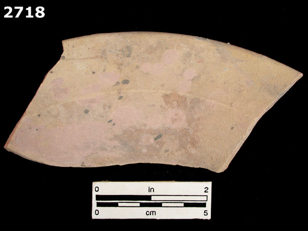 UNGLAZED COARSE EARTHENWARE (GENERIC) specimen 2718 front view