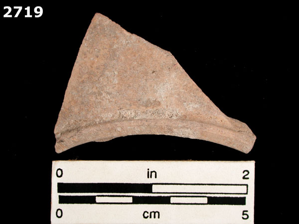 UNGLAZED COARSE EARTHENWARE (GENERIC) specimen 2719 front view