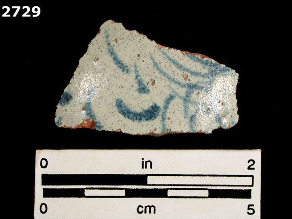 GUADALUPE BLUE ON WHITE specimen 2729 