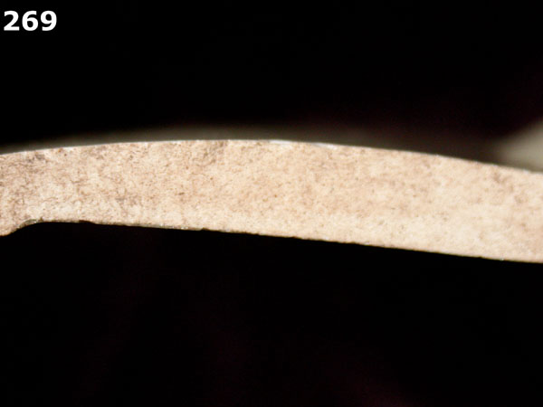 CREAMWARE, PLAIN specimen 269 side view