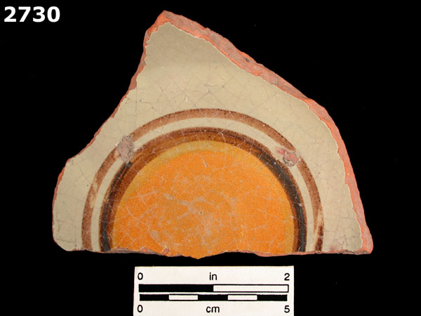 UNIDENTIFIED POLYCHROME MAJOLICA, MEXICO CITY TRADITION specimen 2730 