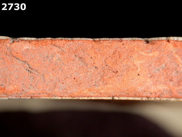 UNIDENTIFIED POLYCHROME MAJOLICA, MEXICO CITY TRADITION specimen 2730 side view