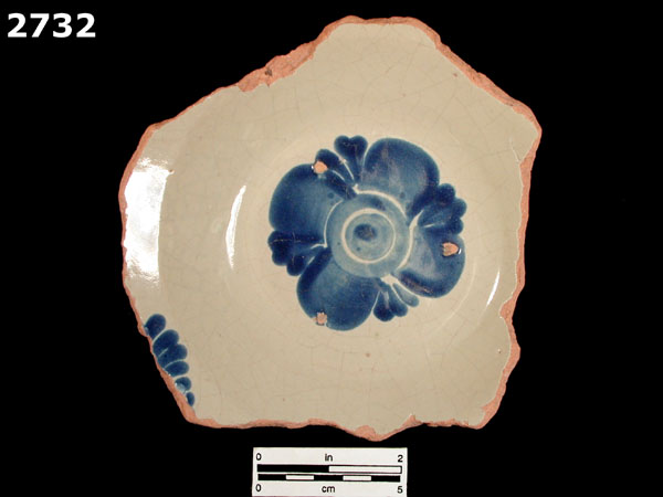 MEXICO CITY COPY OF PUEBLA BLUE ON WHITE specimen 2732 