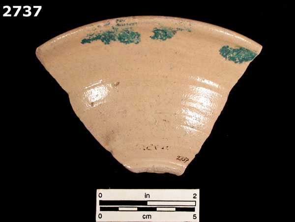 MEXICO CITY GREEN ON CREAM specimen 2737 rear view