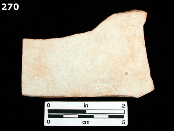 CREAMWARE, PLAIN specimen 270 