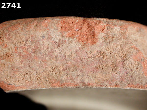 UNIDENTIFIED WHITE MAJOLICA, SPAIN specimen 2741 side view