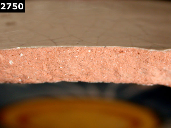 UNIDENTIFIED POLYCHROME MAJOLICA, MEXICO CITY TRADITION specimen 2750 side view